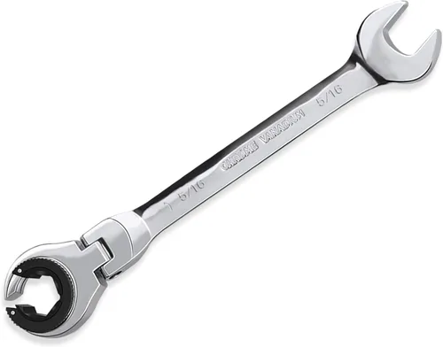 Vista 14 de LOSCHEN 1 llave de trinquete de cabeza flexible abierta 3/4, llave de trinquete SAE con 72 dientes, llave de trinquete de tubo de acero al cromo