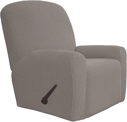 Vista 50 de Easy-Going - Funda elástica para sofá reclinable y sofá cama, 6 piezas, protector de muebles, suave, parte inferior elástica, tela jacquard