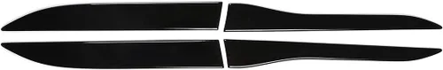 Vista 2 de Guardabarros de puerta lateral ABS para salida de aire para Land Rover Range Rover Evoque 2020 (negro brillante)