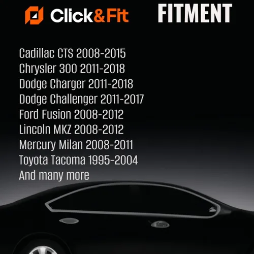 Vista 2 de Click&Fit Boquillas de lavaparabrisas 2PCS de repuesto para Cadillac CTS 2008-2015, Chrysler 300, Dodge Charger 2011-2018, Dodge Challenger, Mercury