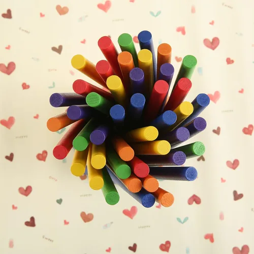 Vista 4 de 60 palos de ritmo para niños a granel, palos Lummi de música de madera, 6