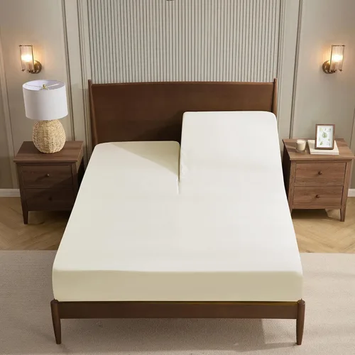 Vista 87 de Juego de sábanas extrasuaves de tamaño individual, ropa de cama transpirable y lujosa con correas elásticas integradas para las esquinas, colección