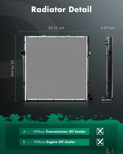 Vista 2 de SCITOO 2594 Radiador de repuesto para 2000-2006 para B-M-W para X5