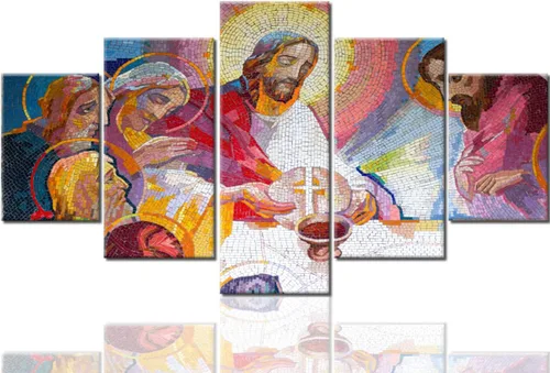 Vista 98 de TUMOVO Jesús Christian - Pintura sobre lienzo de 5 piezas