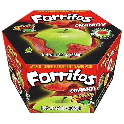 Zumba Pica Forritos Cubre Manzanas (Chamoy) 5 piezas