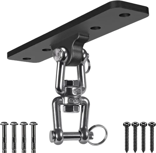 Vista 9 de Dolibest Colgador de Columpio de Montaje en Techo de Servicio Pesado, Gancho para Conjunto de Columpios para Columpio de Porche, Hamaca, Silla