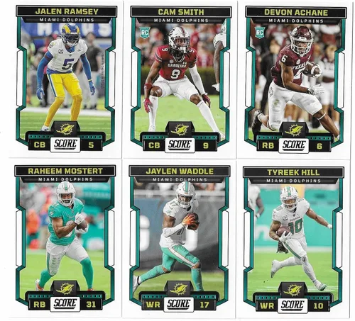 2023 Panini Score Football Miami Dolphins Team Set Gift Pack 2023 Score Team Plus Bonus Dolphins Set 2010-2022