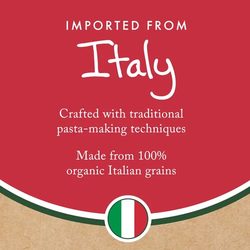 Vista 4 de Montebello Espaguetis orgánicos, macarrones italianos, bolsa de 16 onzas