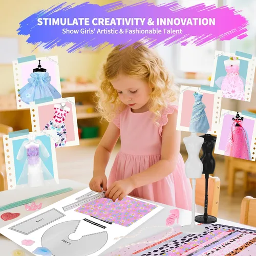 Vista 2 de MPQMPQ Más de 1000 kits de diseño de moda para niñas de 6 7 8 9 10 11 12 +