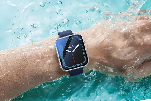 Vista 9 de Misxi Paquete de 2 fundas rígidas impermeables con vidrio templado compatibles con Apple Watch Series 8 Series 7 de 1.614in, funda protectora ultra