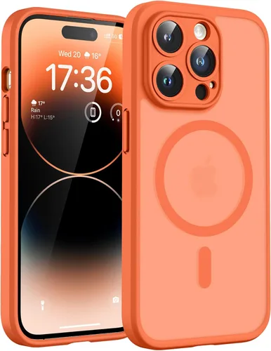 Vista 552 de TOCOL Funda para iPhone 11, compatible con Magsafe, protección completa de cámara, imanes integrados, protección contra caídas, funda translúcida