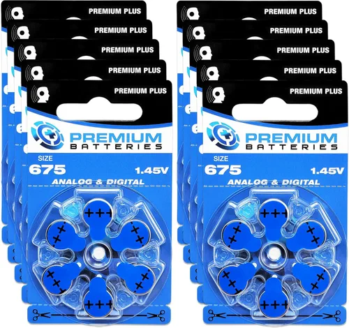 Vista 37 de Premium Batteries Tamaño 10 Batería de audífono de 1.45V Lengüeta amarilla (6 Baterías)