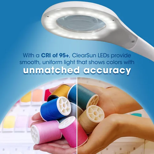 Vista 4 de OttLite Prevención LED Lupa Lámpara, Blanco, Remitente