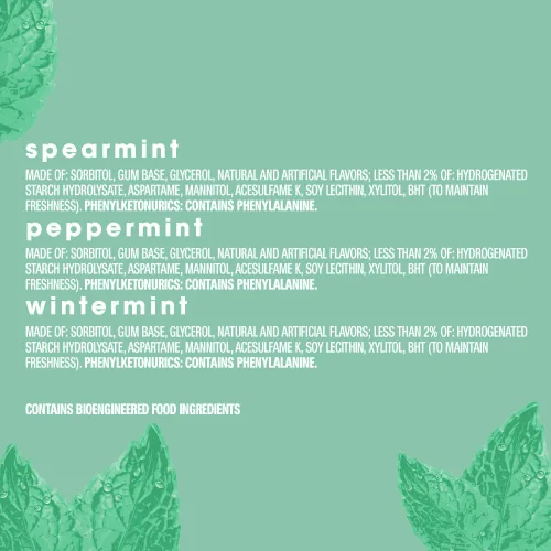 Vista 7 de Orbit - Goma de mascar con sabor a menta, menta verde y menta de invierno, paquete al por mayor sin azúcar, bolsa de 200 piezas, 13.4 oz