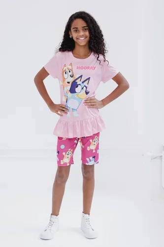 Vista 5 de Bluey Conjunto de camiseta y pantalones cortos para niñas de bingo a niños grandes
