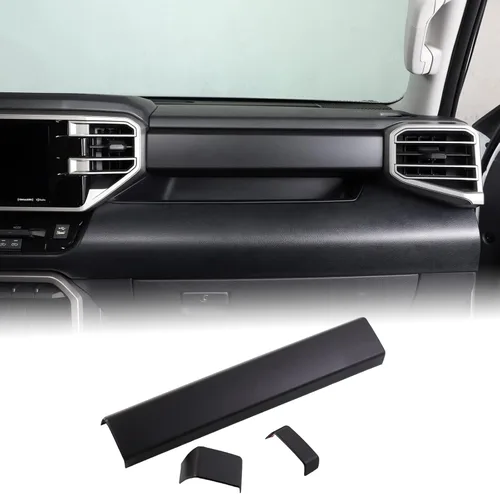 Vista 12 de Aunginsy Tiras de Panel de Salpicadero de Control Central Compatibles con Toyota Tundra/Sequoia 2022-2025 Moldura de Consola Central de Coche