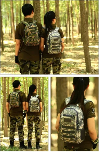 Vista 8 de Huntvp - Mochila militar de 10 L con mochila Molle, para caza, camping, senderismo, viaje