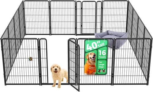 Vista 50 de FXW Homeplus Unleashed Corralito para Perros de Interior - Juego Sin Estrés y Seguro, Resistente de 24 Pulgadas 2 Paneles Corralito para Cachorros