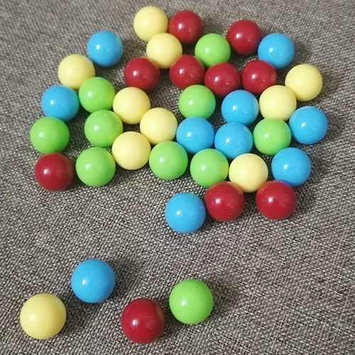 Vista 6 de Juego de 48 bolas de repuesto para canicas compatibles con hipopótamos hambrientos hambrientos (4 colores)