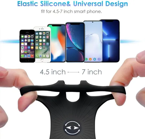 Vista 2 de Cikyner Brazalete para correr, giratorio de 360° y soporte de teléfono desmontable para deportes con bolsillo para auriculares/efectivo, se adapta a
