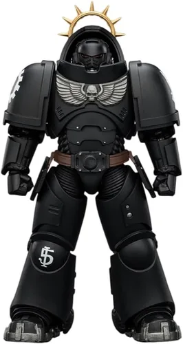 Vista 18 de JOYTOY Warhammer 40K 1/18 Action Figure Game Edition Ultramarines Heavy Intercessor with Heavy Bolt Rifle and Bolt Pistol 5'' Mehca