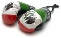México bandera de país Mini guantes de boxeo para colgar sobre su automóvil espejo... Nuevo por SUPERDAVVES superstore