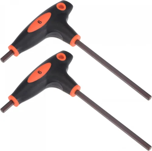 Vista 9 de uxcell Llave hexagonal de 0.079 in con mango en T de doble extremo, acero métrico S2 2 piezas