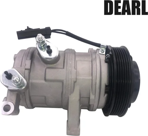 Vista 3 de Dearl Compresor de aire acondicionado A/C con embrague V6 3.7L compatible con Dodge 07-08 Nitro/Compatible con Jeep 06-08 Liberty 06 07 08
