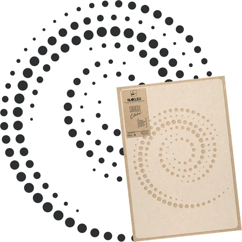 Vista 8 de NAKLEO Plantilla de pared de plástico reutilizable - 17 x 25 pulgadas - Rama frontal de hoja de helecho 2 - Patrón de papel tapiz grande