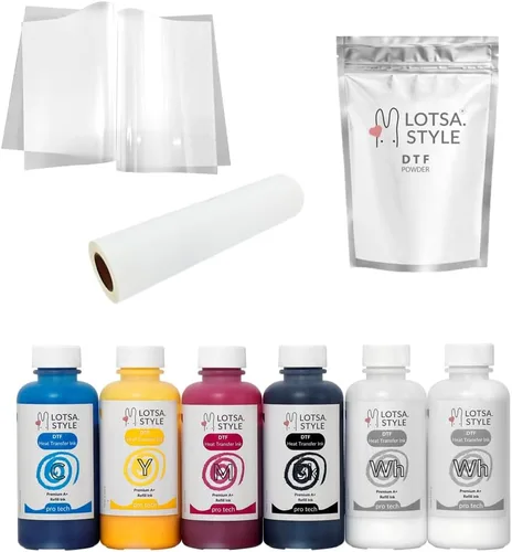 Vista 3 de Premium A3 (11.7 pulgadas x 164 pies) Película de transferencia directa a la película DTF Rollo de transferencia de calor PET Rollo de transferencia