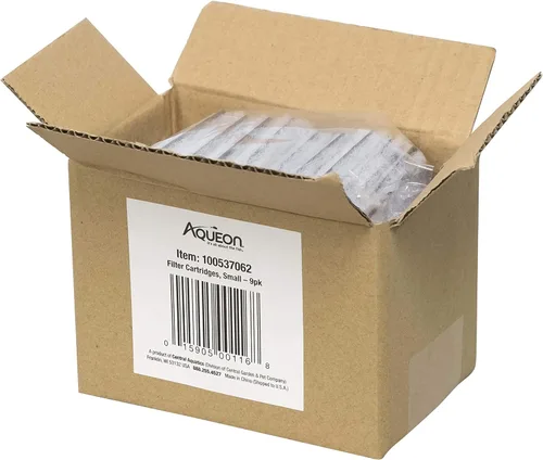 Vista 6 de Aqueon Cartuchos de filtro de repuesto para pecera de acuario pequeños, paquete de 9