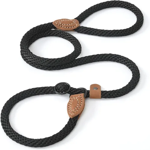 Vista 12 de Mile High Life Correa antideslizante para perro, correa de cuerda resistente de 4 pies, 5 pies, 6 pies, para entrenamiento sin tirones, correa