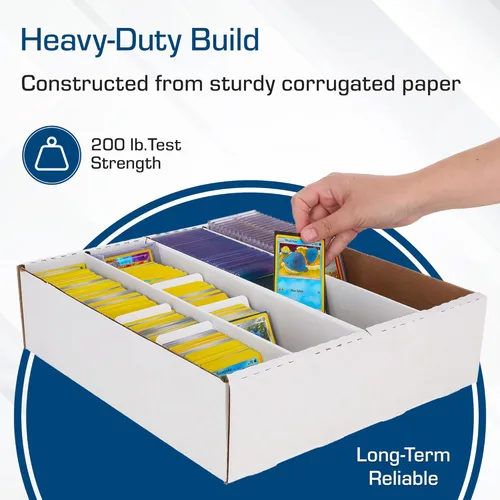 Vista 4 de BCW Monster Box - Caja de almacenamiento de tarjetas coleccionables de 3 unidades Capacidad para 3200 tarjetas Almacenamiento de tarjetas