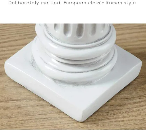 Vista 6 de Columna romana de resina Columna griega Estatuilla Base Boda Candelero Decoración de mesa