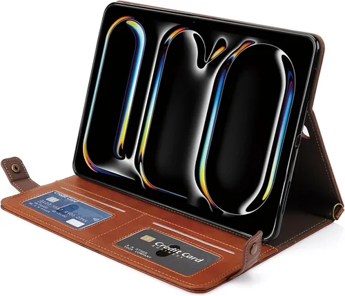 Vista 127 de Funda tipo bolso para iPad mini de 5ª/4ª/3ª/2ª/1ª generación de 7.9 pulgadas, Techcircle funda ligera tipo folio con soporte bandolera con billetera