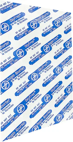 Vista 2 de Dry-Packs Absorbentes de oxígeno de 1000 cc para almacenamiento de alimentos y bolsas de Mylar - Paquete de 20 absorbentes de humedad