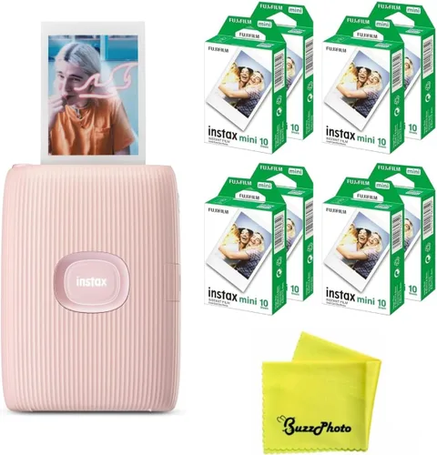Vista 3 de Fujifilm Instax Mini Link 2 (solo impresora, rosa + 40 hojas extra de película)