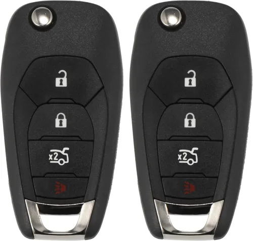 X AUTOHAUX 2 unids 315MHz LXP-T003 reemplazo sin llave de entrada remota llavero de coche para Chevy Cruze 2016 2017 2018 2019 4 botones proximidad