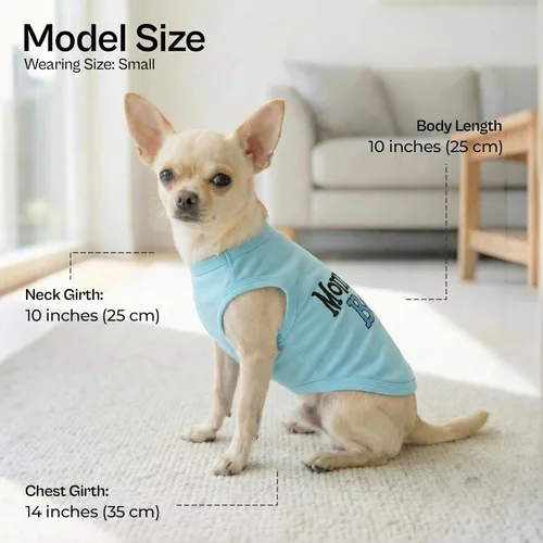 Vista 77 de Playera parisina para perros con palabras bordadas "I Love My Mommy" - 100% algodón, camiseta rosa para perros - Chaleco sin mangas para mascotas