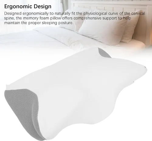 Vista 2 de Almohada cervical para soporte de cuello, espuma viscoelástica