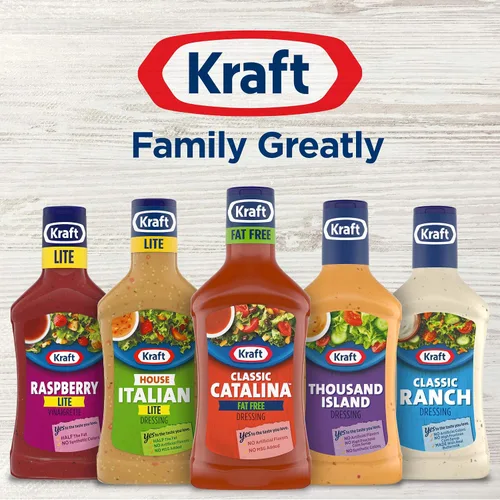 Vista 4 de Kraft Aderezo para ensalada clásico Catalina sin grasa (paquete de 6 unidades, botellas de 16 onzas líquidas)