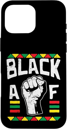 Vista 19 de Black AF Fist Dashiki Kente Pride BLM African American Gift Case for iPhone 17