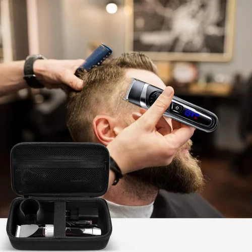 Vista 6 de Comecase Estuche para cortapelos para Hatteker, Oneisall, organizador de almacenamiento para recortadora de barba Andis para accesorios de kit