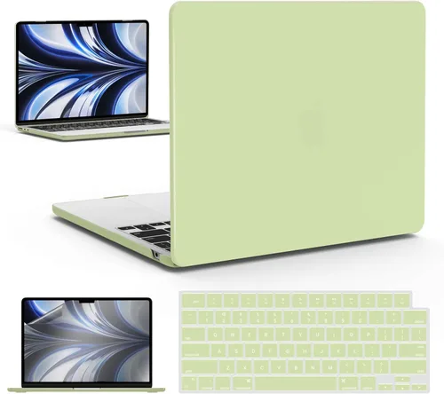 Vista 12 de IBENZER Compatible con MacBook Air 2025 2024 2023 de 15 pulgadas M4 A3241 M3 A3114 M2 A2941, funda rígida y cubierta de teclado y película