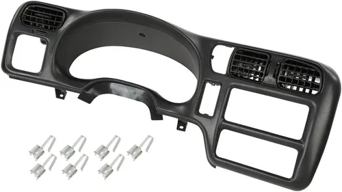 Vista 13 de PIT66 Bisel del Tablero de Instrumentos Cluster Bisel del Tablero Trim, Compatible con Chevy Blazer S10 GMC Jimmy Sonoma 1998 1999 2000 2001 2002