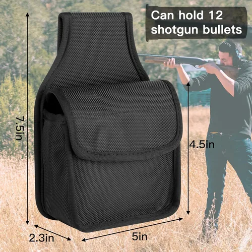 Vista 2 de Xxerciz Bolsa táctica de munición, bolsa de munición suelta de nailon para cinturón, bolsillo de munición de caza de tiro, bolsa de transporte