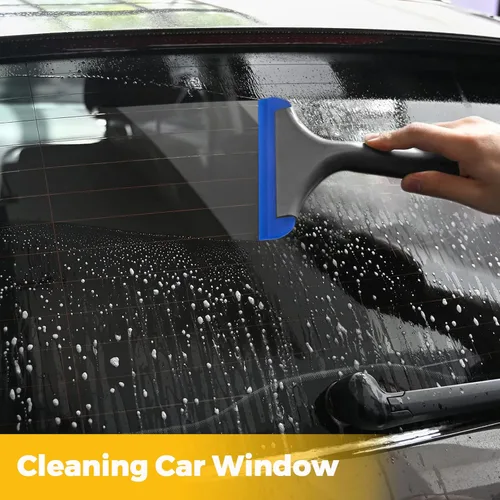 Vista 5 de Gomake Pequeña escobilla de goma de silicona para ventana, escobilla de agua automática para parabrisas de automóvil, ventana, espejo, puerta