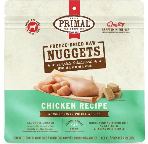 Vista 28 de Primal - Nuggets de alimento crudo liofilizado para perros, res, comida completa y balanceada, también se puede utilizar como complemento o premio