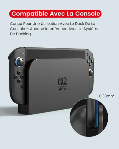 Vista 7 de Paquete de 2 protectores de pantalla compatibles con Nintendo Switch 2 (2025) (instalación de 30 segundos), TRANSNOVO Switch de vidrio templado, 2