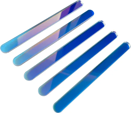 Vista 6 de NUORUI 30 palitos de acrílico reutilizables para tartas, palitos de espejo para recuerdos de fiesta (purpurina negra)